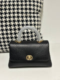 Genuine Python Skin Leather Top Handle Cross Body Bags