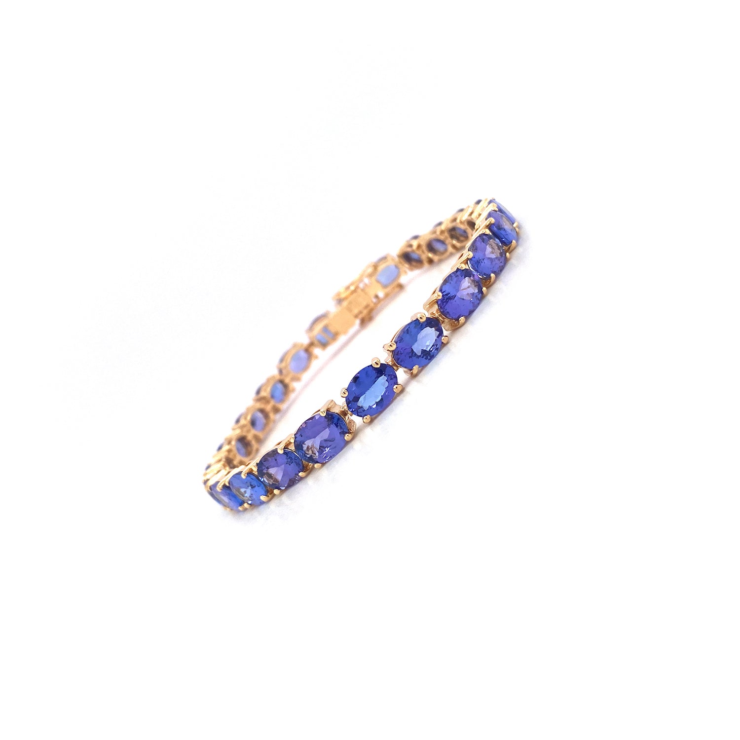Tanzanite Bracelet in 14K Yellow Gold - KGD 41214